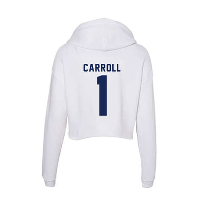 Rice - NCAA Men's Basketball : Cam Carroll - Women's Crop Fleece Hoodie-1