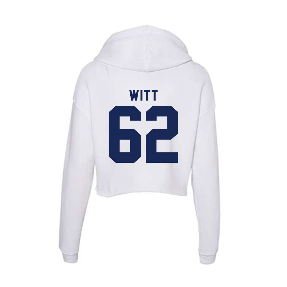 Rice - NCAA Football : Cullen Witt - Women's Crop Fleece Hoodie-1