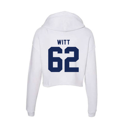 Rice - NCAA Football : Cullen Witt - Women's Crop Fleece Hoodie-1