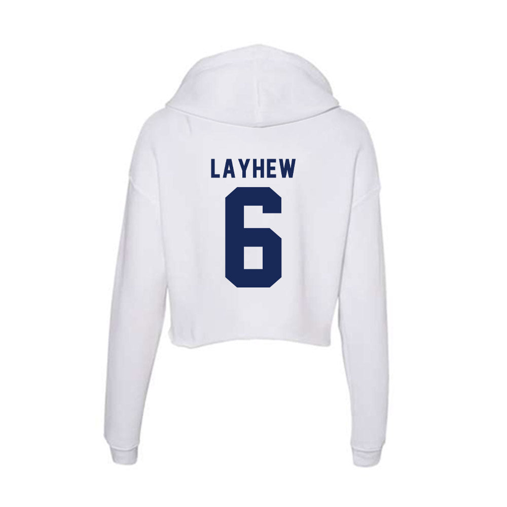 Rice - NCAA Baseball : LJ Layhew - Women's Crop Fleece Hoodie-1