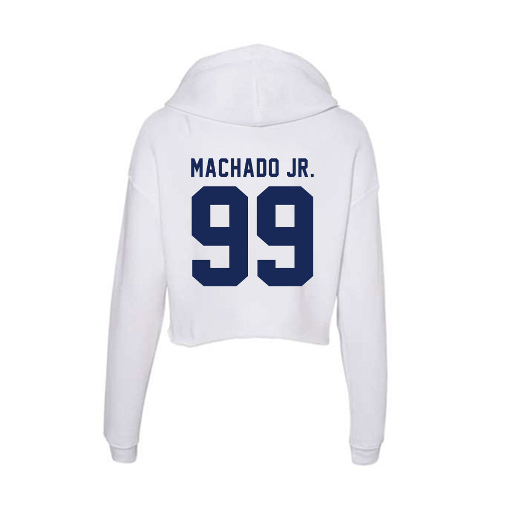 Rice - NCAA Football : Jesus Machado Jr. - Women's Crop Fleece Hoodie-1
