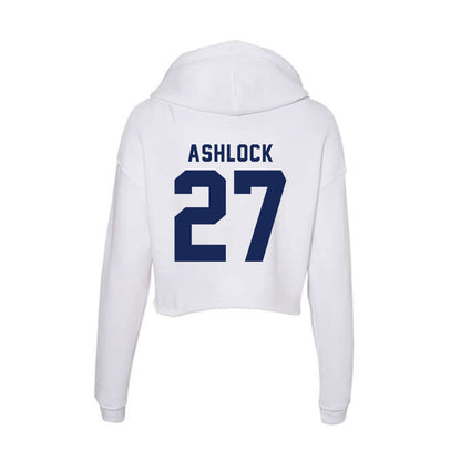 Rice - NCAA Baseball : Mason Ashlock - Women's Crop Fleece Hoodie-1