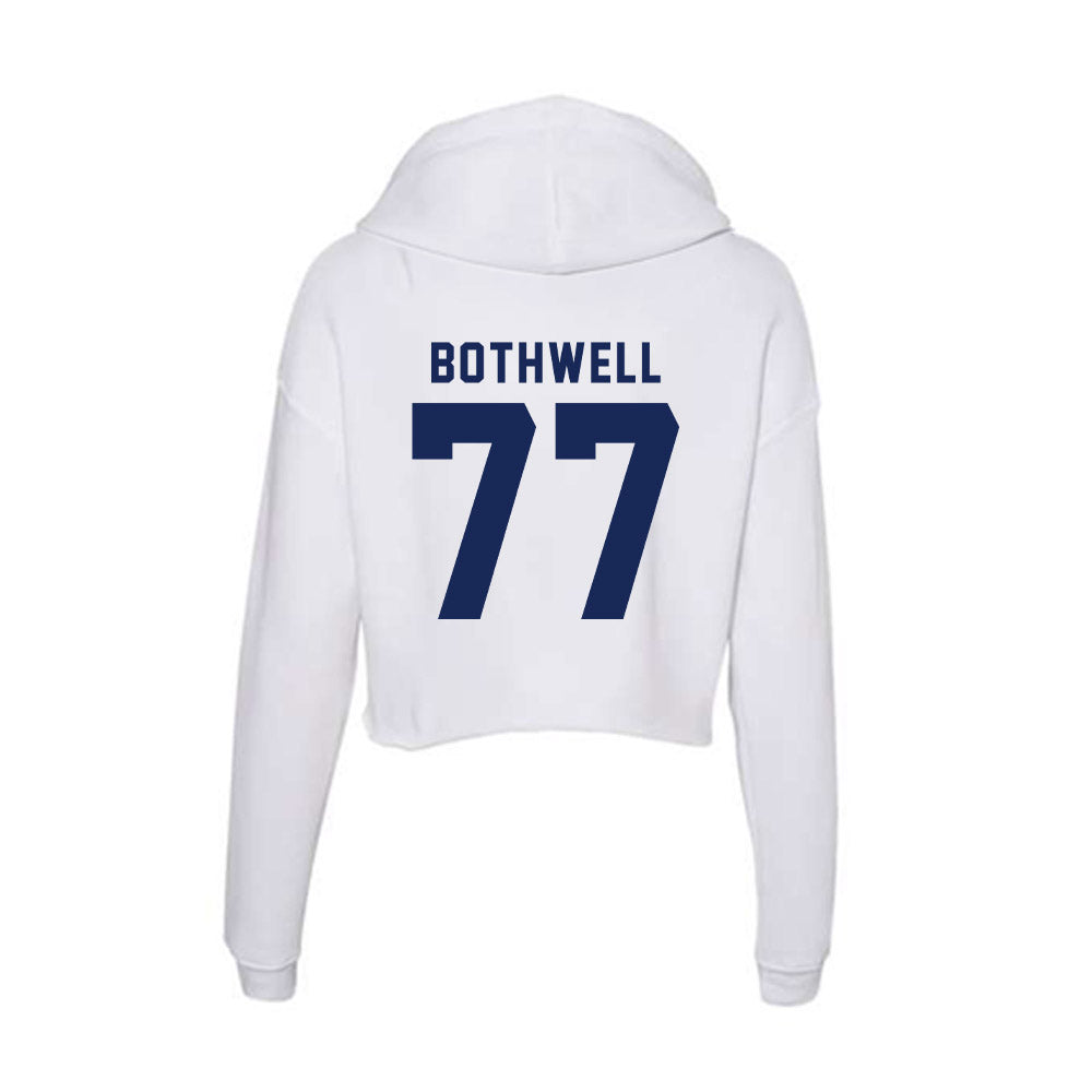 Rice - NCAA Football : Ian Bothwell - Women's Crop Fleece Hoodie-1