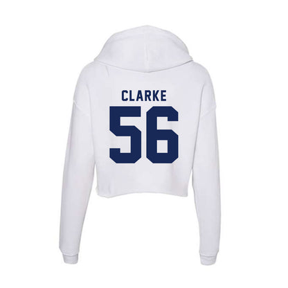 Rice - NCAA Football : Seth Clarke - Women's Crop Fleece Hooded Sweatshirt-1