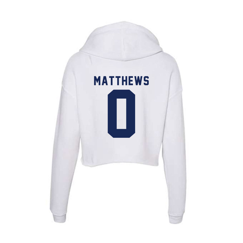 Rice - NCAA Football : Payton Matthews - Women's Crop Fleece Hoodie-1