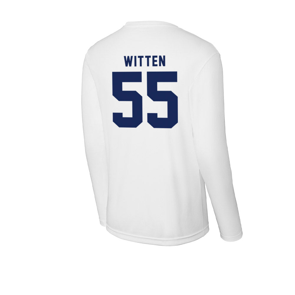 Rice - NCAA Football : CJ Witten - Activewear Long Sleeve T-Shirt-1