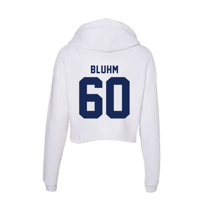 Rice - NCAA Football : Leo Bluhm - Women's Crop Fleece Hoodie-1