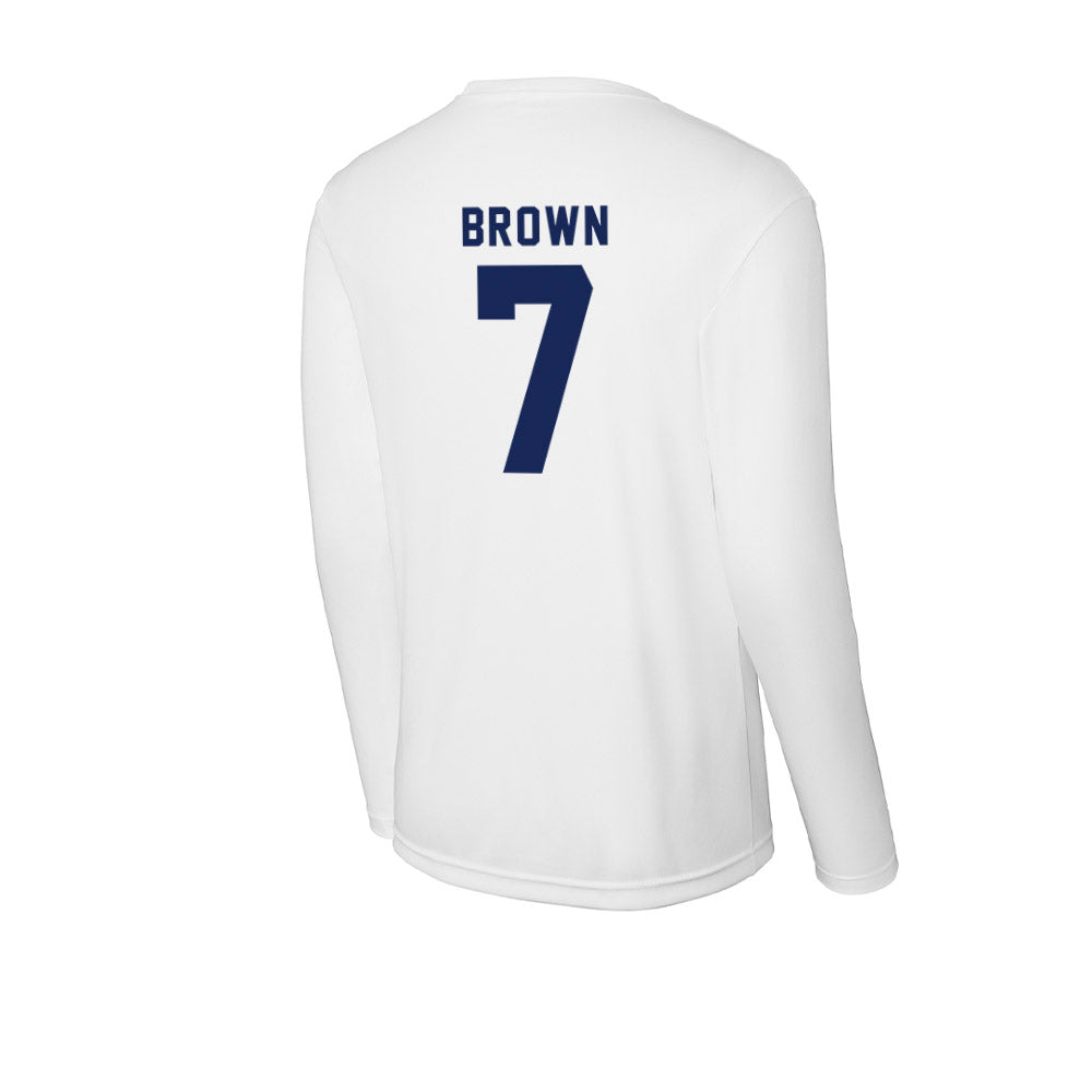 Rice - NCAA Football : Angelo "AJ" Brown - Activewear Long Sleeve T-Shirt-1
