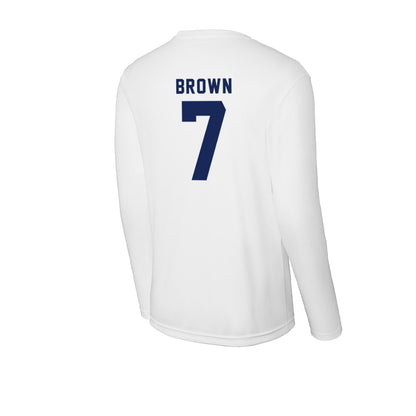 Rice - NCAA Football : Angelo "AJ" Brown - Activewear Long Sleeve T-Shirt-1