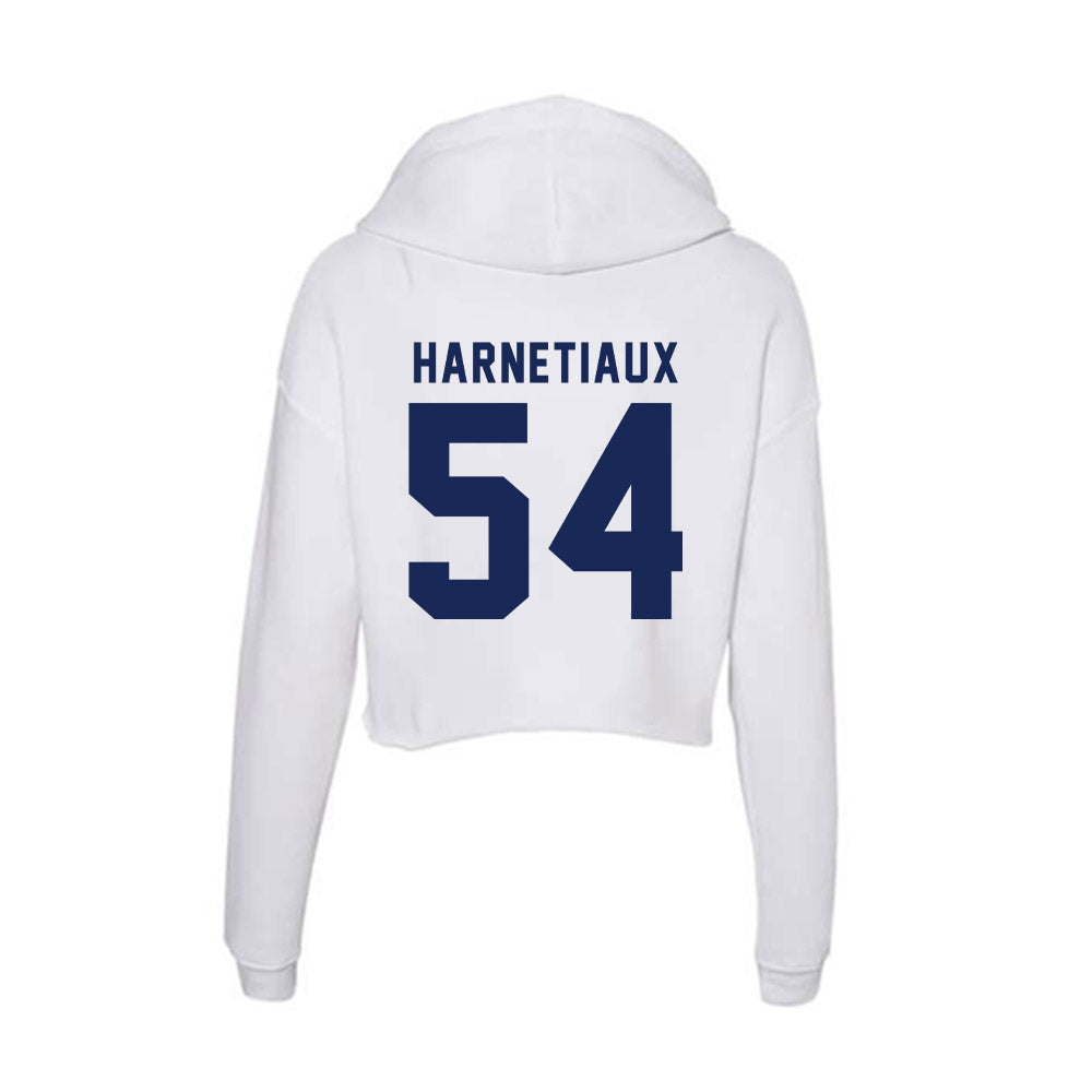 Rice - NCAA Football : Austin Harnetiaux - Women's Crop Fleece Hooded Sweatshirt-1