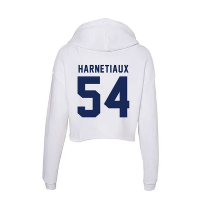 Rice - NCAA Football : Austin Harnetiaux - Women's Crop Fleece Hooded Sweatshirt-1