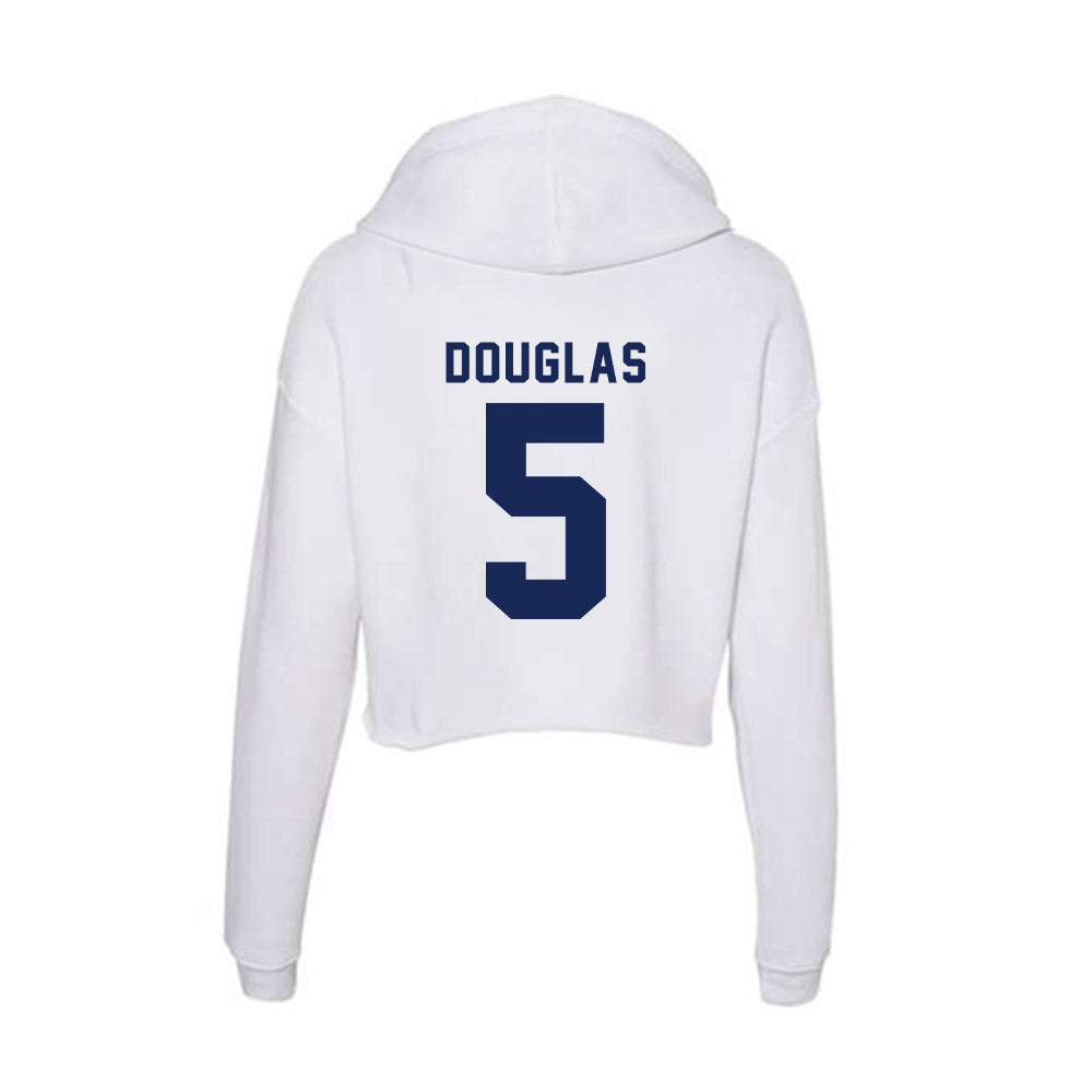 Rice - NCAA Women's Basketball : Reychel Douglas - Women's Crop Fleece Hooded Sweatshirt-1