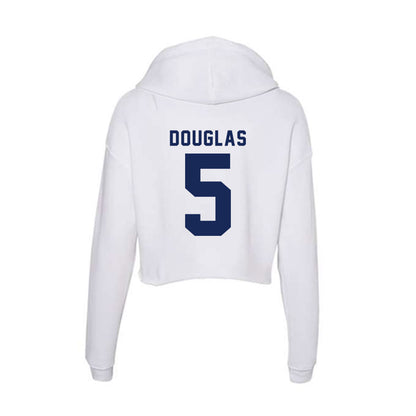 Rice - NCAA Women's Basketball : Reychel Douglas - Women's Crop Fleece Hooded Sweatshirt-1