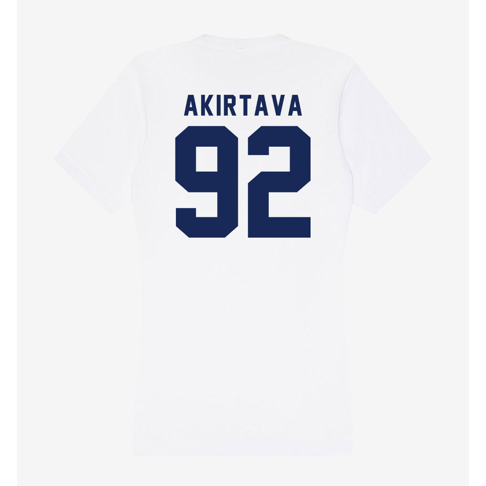 Rice - NCAA Football : Luca Akirtava - Women's V-Neck T-Shirt-1