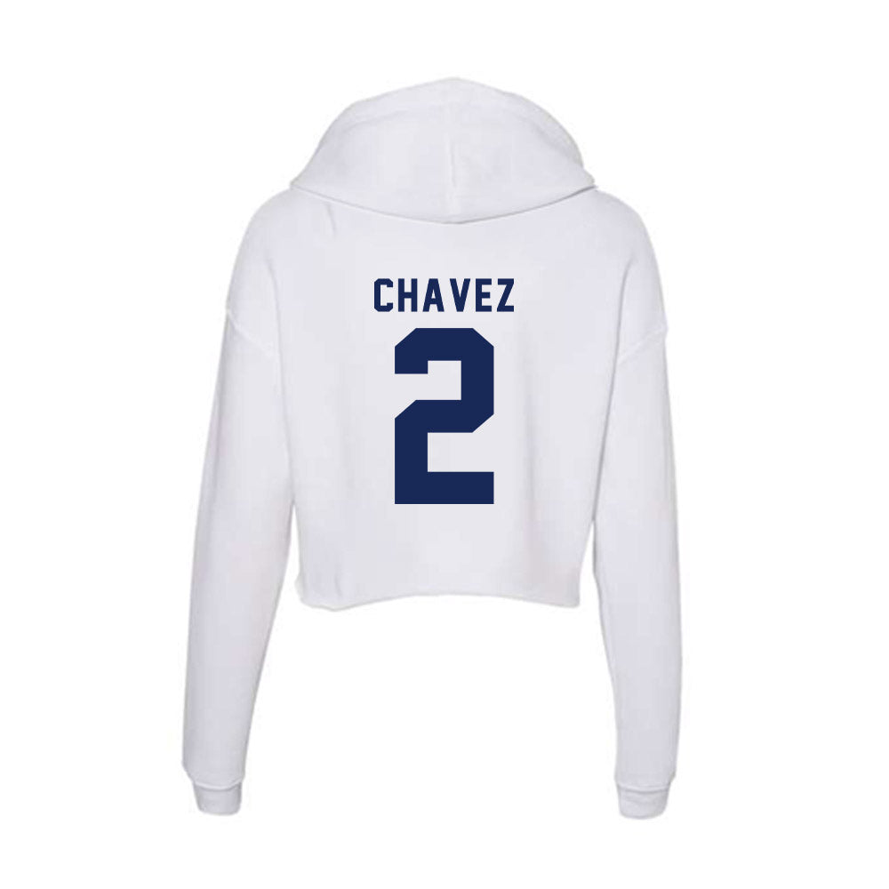 Rice - NCAA Football : Jo Chavez - Women's Crop Fleece Hoodie-1