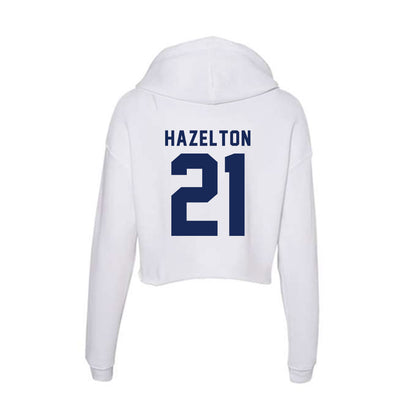 Rice - NCAA Women's Basketball : Myah Hazelton - Women's Crop Fleece Hoodie-1
