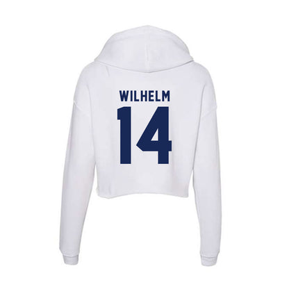 Rice - NCAA Football : Ayden Wilhelm - Women's Crop Fleece Hoodie-1