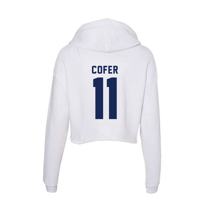 Rice - NCAA Women's Basketball : Paige Cofer - Women's Crop Fleece Hooded Sweatshirt-1