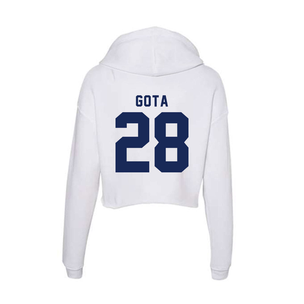 Rice - NCAA Football : Enock Gota - Women's Crop Fleece Hoodie-1