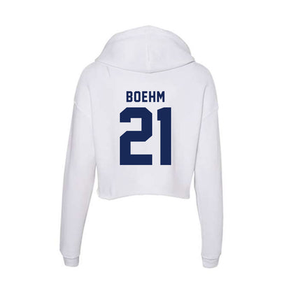 Rice - NCAA Baseball : Garet Boehm - Women's Crop Fleece Hoodie-1