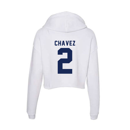 Rice - NCAA Football : Jo Chavez - Women's Crop Fleece Hoodie-1