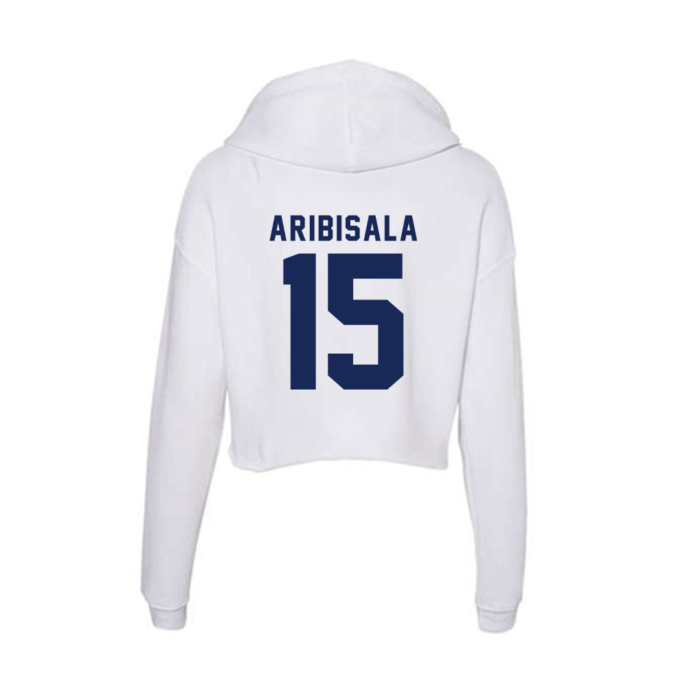 Rice - NCAA Football : Matthew Aribisala - Women's Crop Fleece Hoodie-1