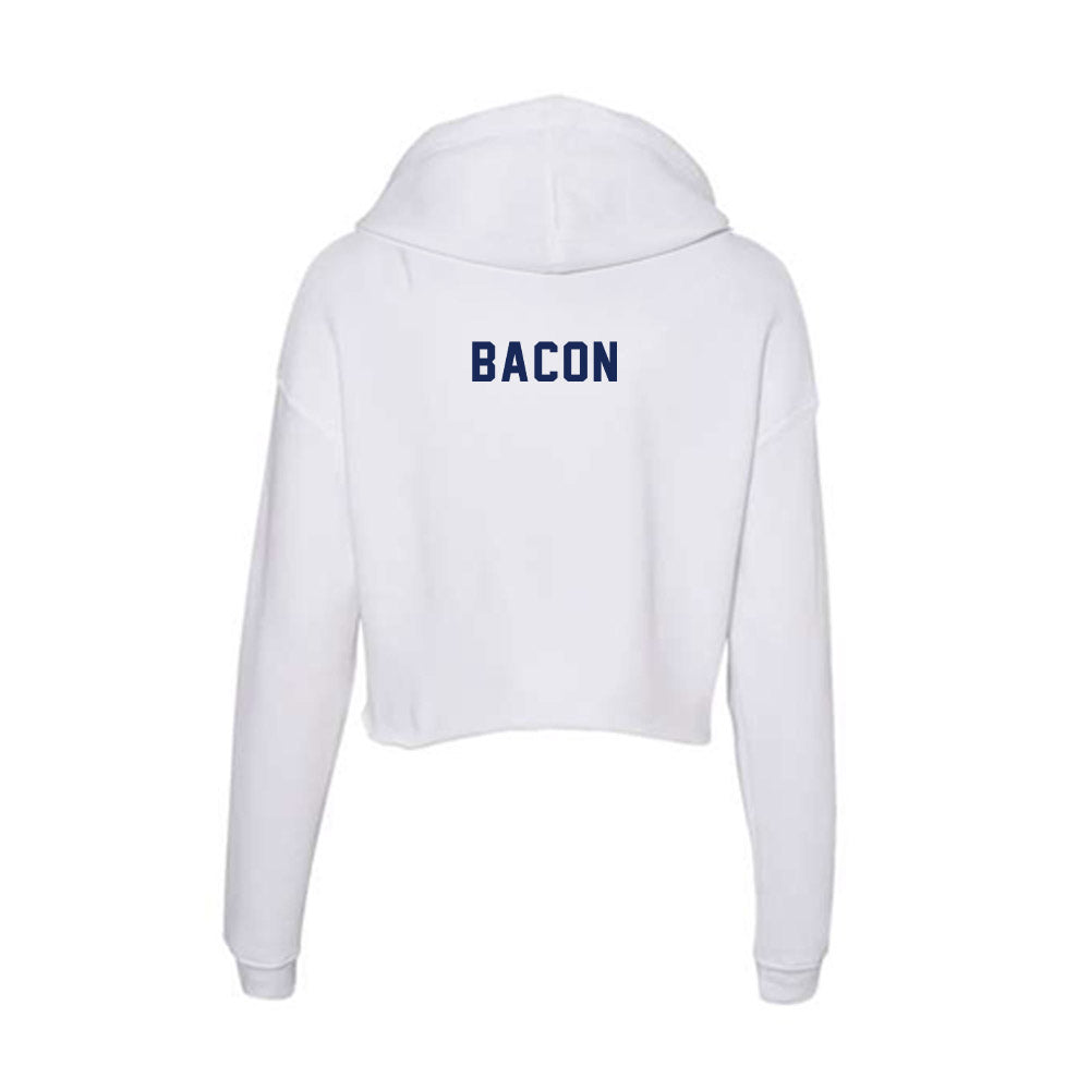Rice - NCAA Men's Track & Field : Max Bacon - Women's Crop Fleece Hoodie-1