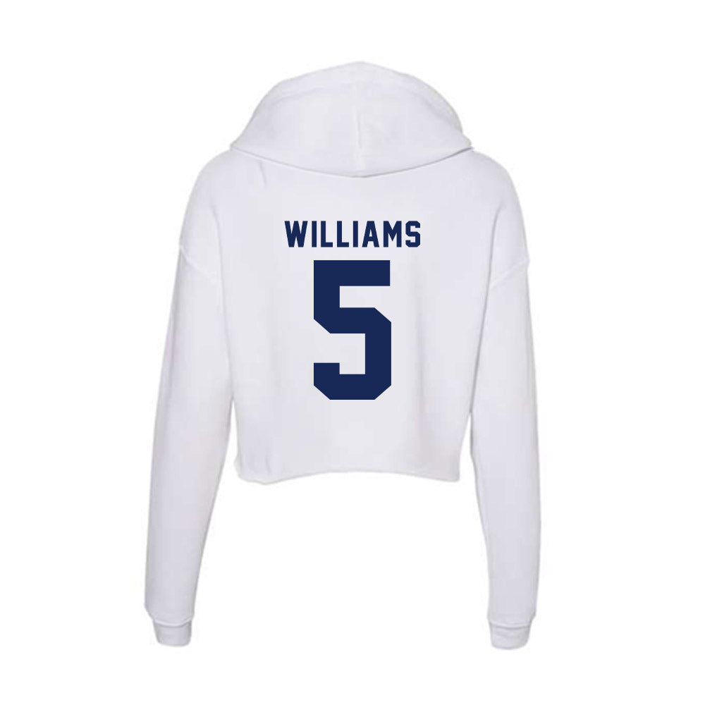 Rice - NCAA Men's Basketball : Jordan Williams - Women's Crop Fleece Hoodie-1