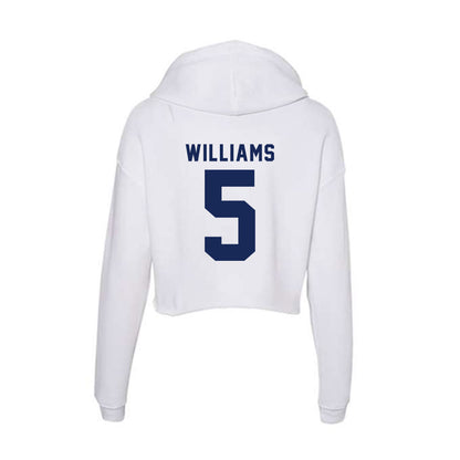 Rice - NCAA Men's Basketball : Jordan Williams - Women's Crop Fleece Hoodie-1