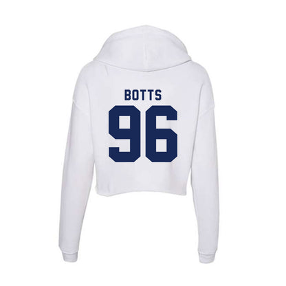 Rice - NCAA Football : Dillan Botts - Women's Crop Fleece Hoodie-1