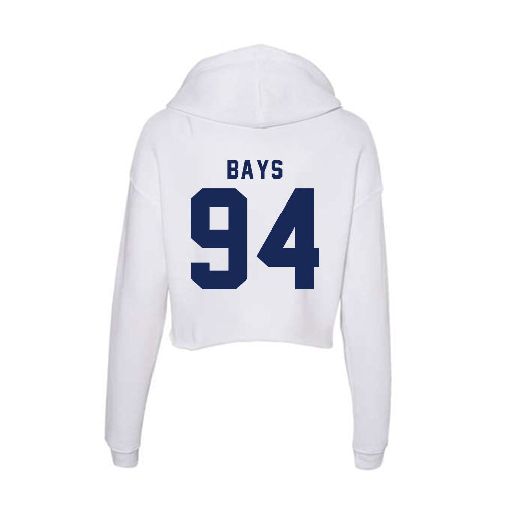 Rice - NCAA Football : Braden Bays - Women's Crop Fleece Hoodie-1