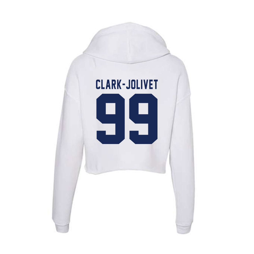 Rice - NCAA Football : Christopher Clark-Jolivet - Women's Crop Fleece Hoodie-1