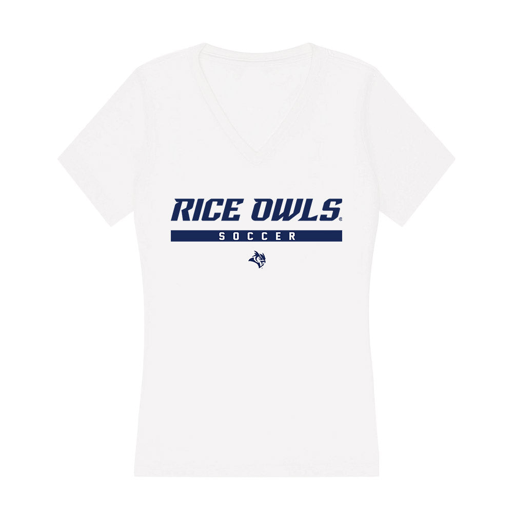 Rice - NCAA Women's Soccer : Kenzie Solomon - Women's V-Neck T-Shirt-0