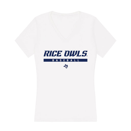 Rice - NCAA Baseball : Lorenzo Rios - Women's V-Neck T-Shirt-0