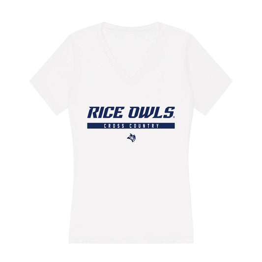 Rice - NCAA Men's Cross Country : Ben Tijerina - Women's V-Neck T-Shirt-0