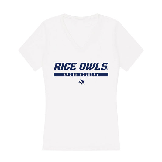 Rice - NCAA Men's Cross Country : Ben Pearce - Women's V-Neck T-Shirt-0