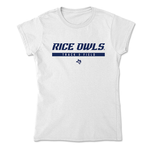 Rice - NCAA Men's Track & Field : Max Bacon - Soft Style Women’s T-Shirt-0