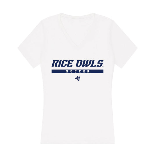 Rice - NCAA Women's Soccer : Keeley Klenke - Women's V-Neck T-Shirt-0