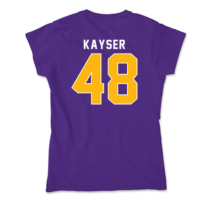 Northern Iowa - NCAA Football : Connor Kayser - Soft Style Women’s T-Shirt-1
