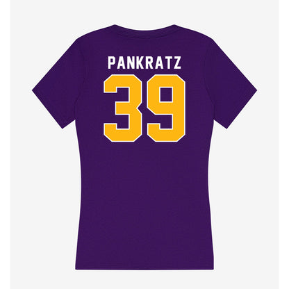 Northern Iowa - NCAA Football : Blake Pankratz - Women's V-Neck T-Shirt-1