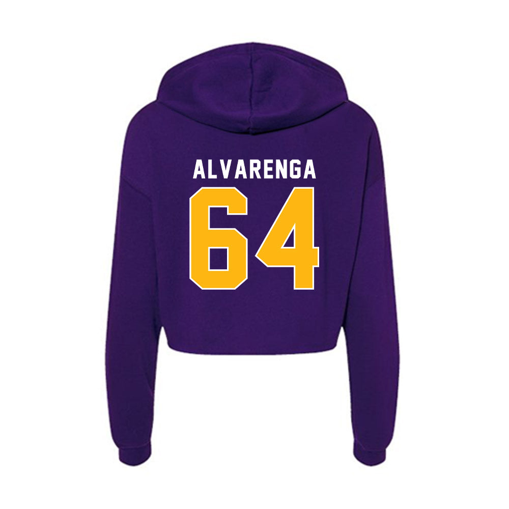 Northern Iowa - NCAA Football : Rico Alvarenga - Women's Crop Fleece Hooded Sweatshirt-1