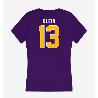 Northern Iowa - NCAA Football : Caden Klein - Women's V-Neck T-Shirt-1