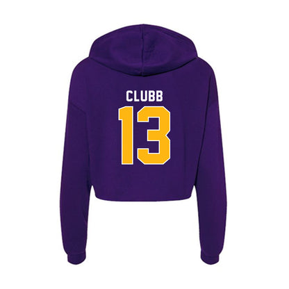 Northern Iowa - NCAA Women's Volleyball : Calia Clubb - Women's Crop Fleece Hoodie-1