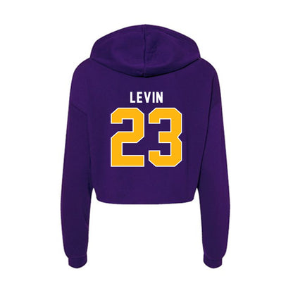 Northern Iowa - NCAA Women's Basketball : Callie Levin - Women's Crop Fleece Hoodie-1