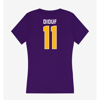 Northern Iowa - NCAA Men's Basketball : Ismael Diouf - Women's V-Neck T-Shirt-1