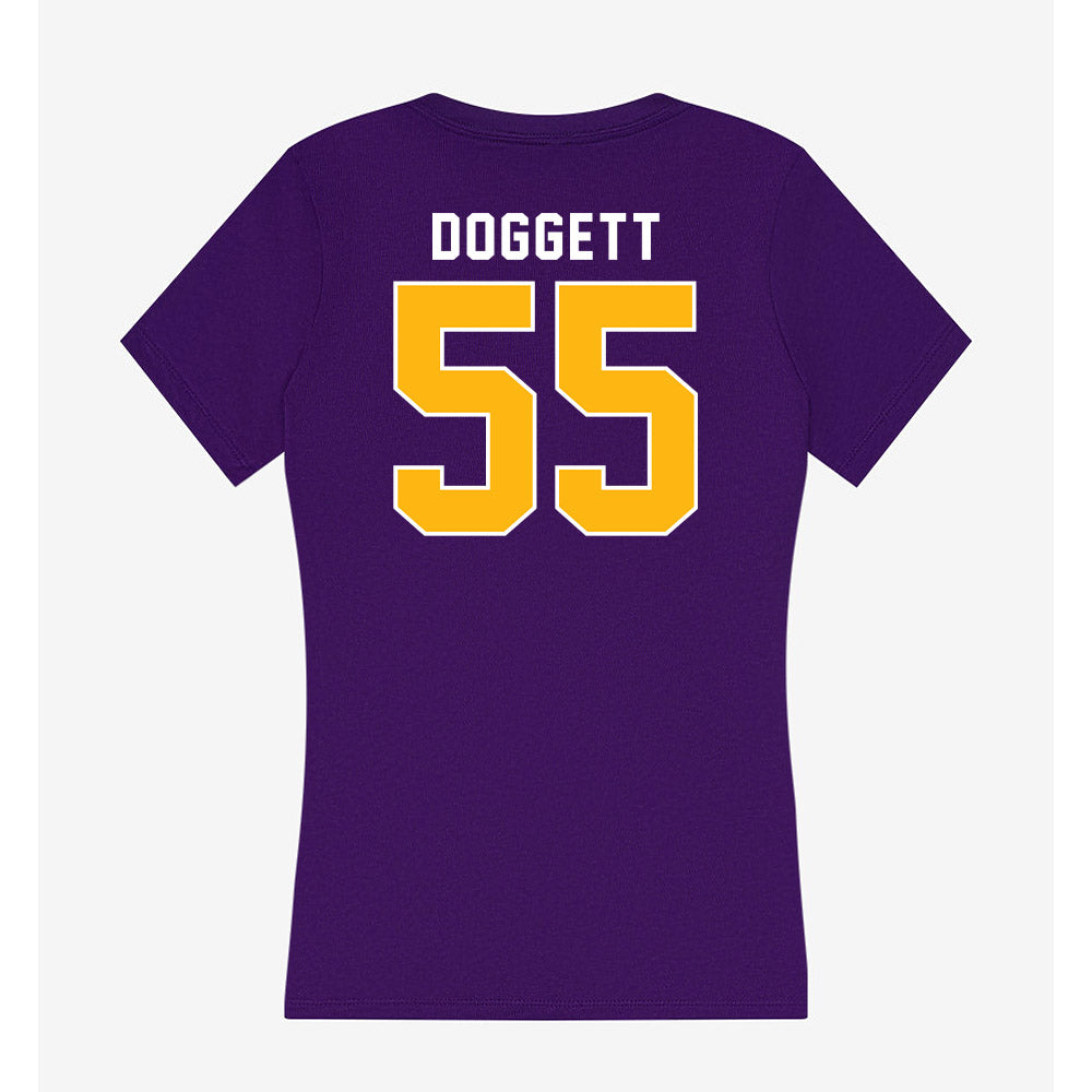 Northern Iowa - NCAA Football : Tate Doggett - Women's V-Neck T-Shirt-1