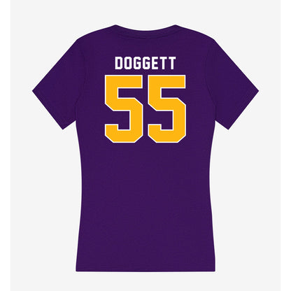 Northern Iowa - NCAA Football : Tate Doggett - Women's V-Neck T-Shirt-1