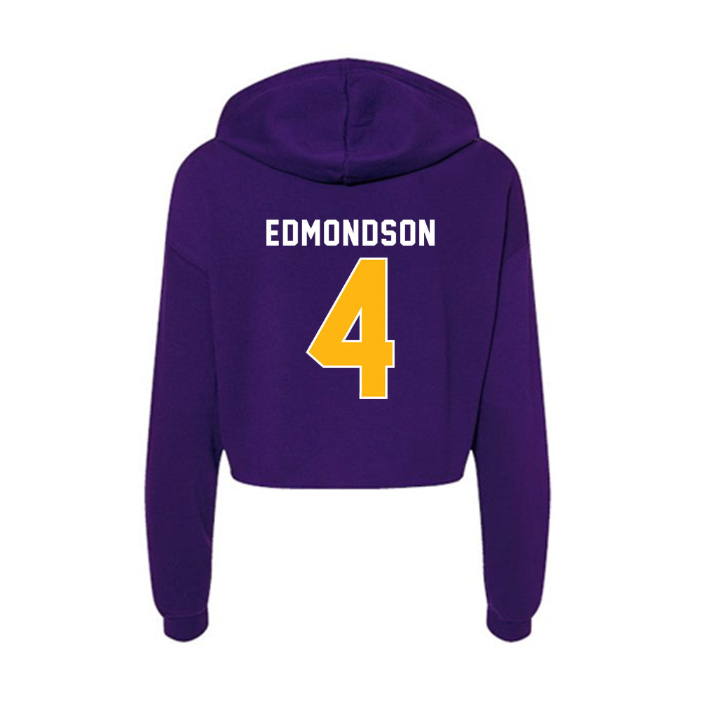 Northern Iowa - NCAA Women's Basketball : Virginia Edmondson - Women's Crop Fleece Hoodie-1