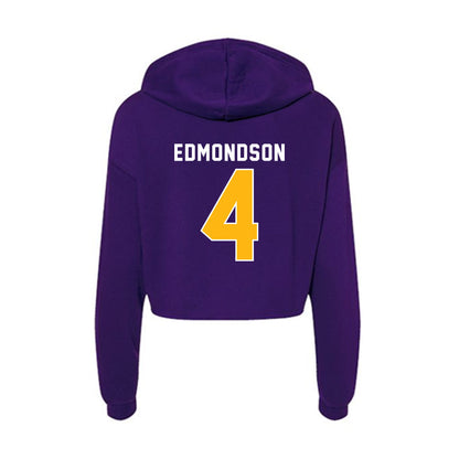 Northern Iowa - NCAA Women's Basketball : Virginia Edmondson - Women's Crop Fleece Hoodie-1
