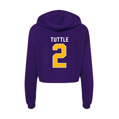 Northern Iowa - NCAA Women's Basketball : Abby Tuttle - Women's Crop Fleece Hoodie-1